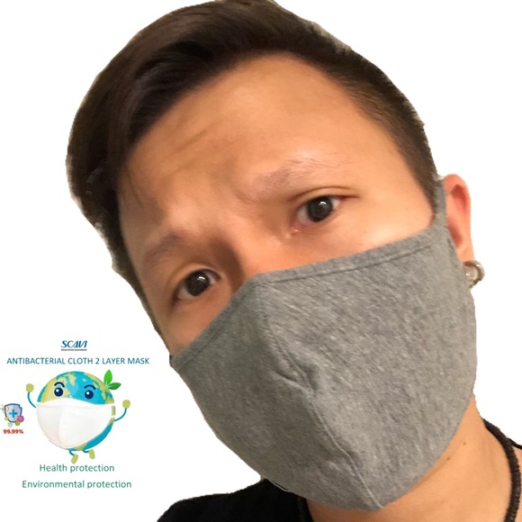 😷 Set of 5 Reusable Antibacterial Face Mask - Picture 3 of 12